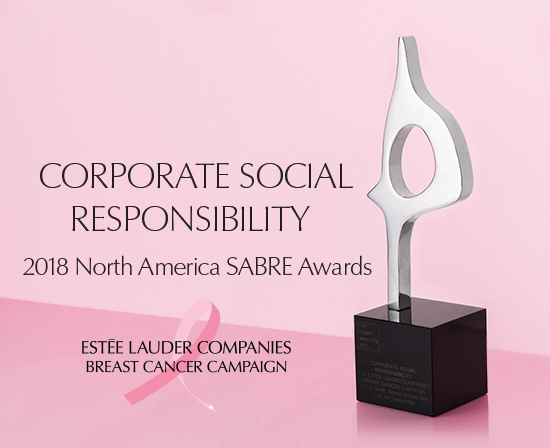 The Breast Cancer Campaign wins a North America SABRE award in the Corporate Social Responsibility category for its impactful 25th Anniversary campaign.